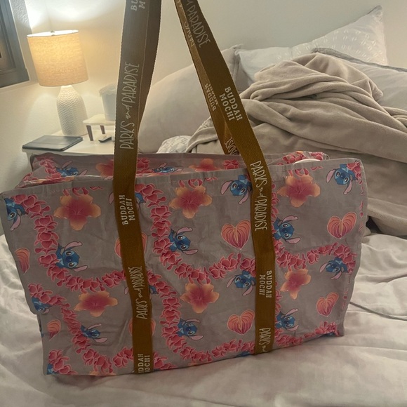 Buddah Mochi X Disney Parks Stitch & Paradise Tote Bag l Made in Hawaii